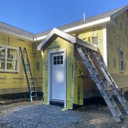 Gabled Entry Portico Addition — Before